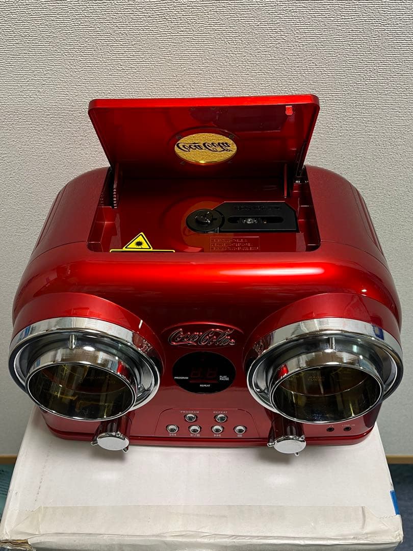 【極美品】コカコーラBRAND CDラジオプレーヤー（fm/am）