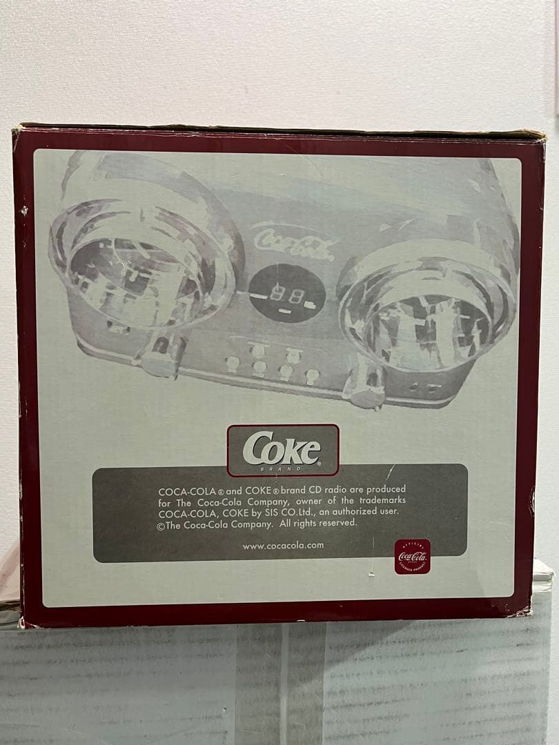【極美品】コカコーラBRAND CDラジオプレーヤー（fm/am）