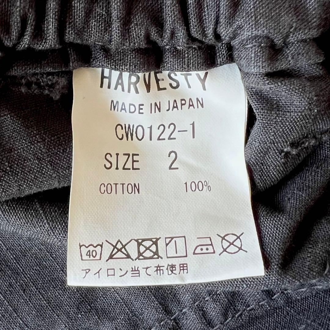 【美品】HARVESTY/CIRCUS FATIGUE PANTS/黒/2