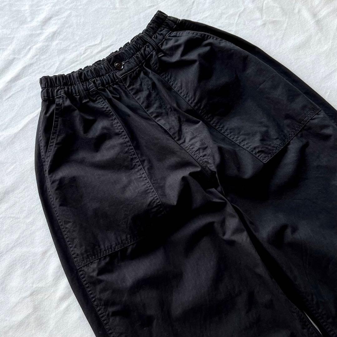 【美品】HARVESTY/CIRCUS FATIGUE PANTS/黒/2