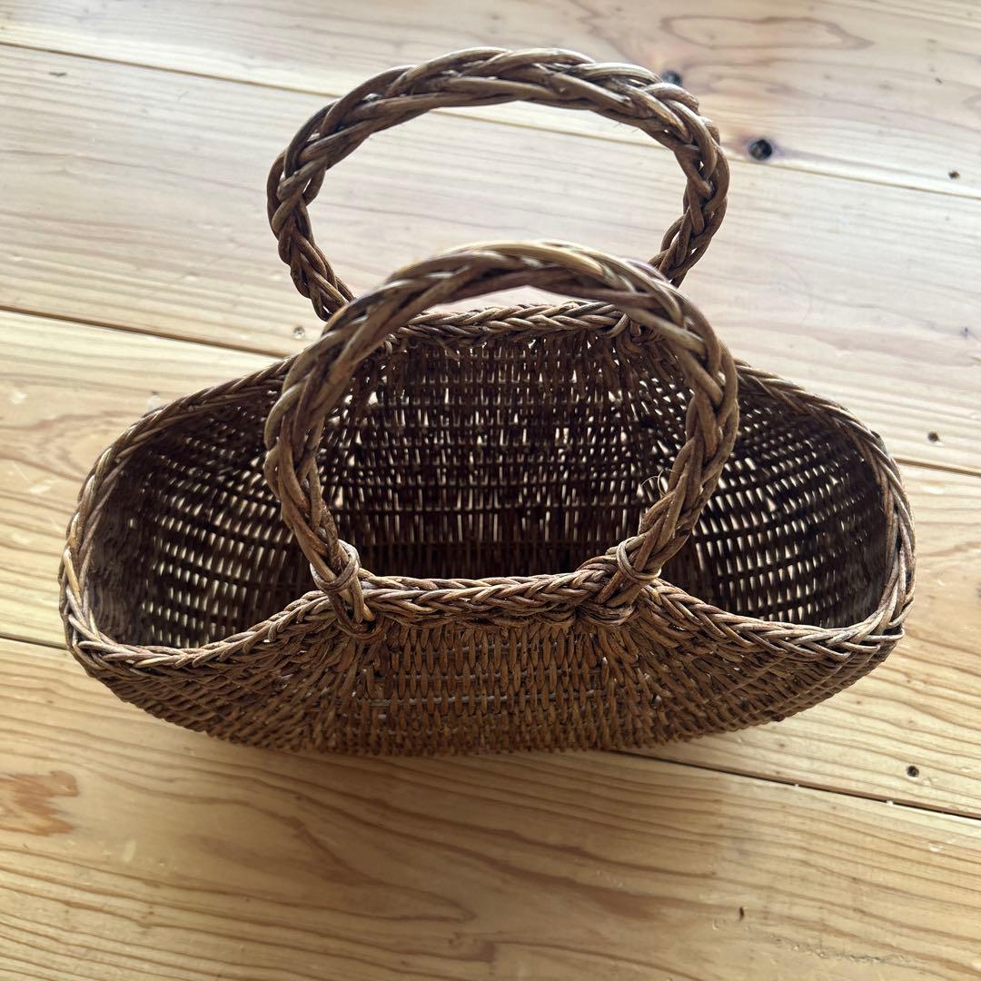 青森　あけび　かご　かごバッグ　松野屋