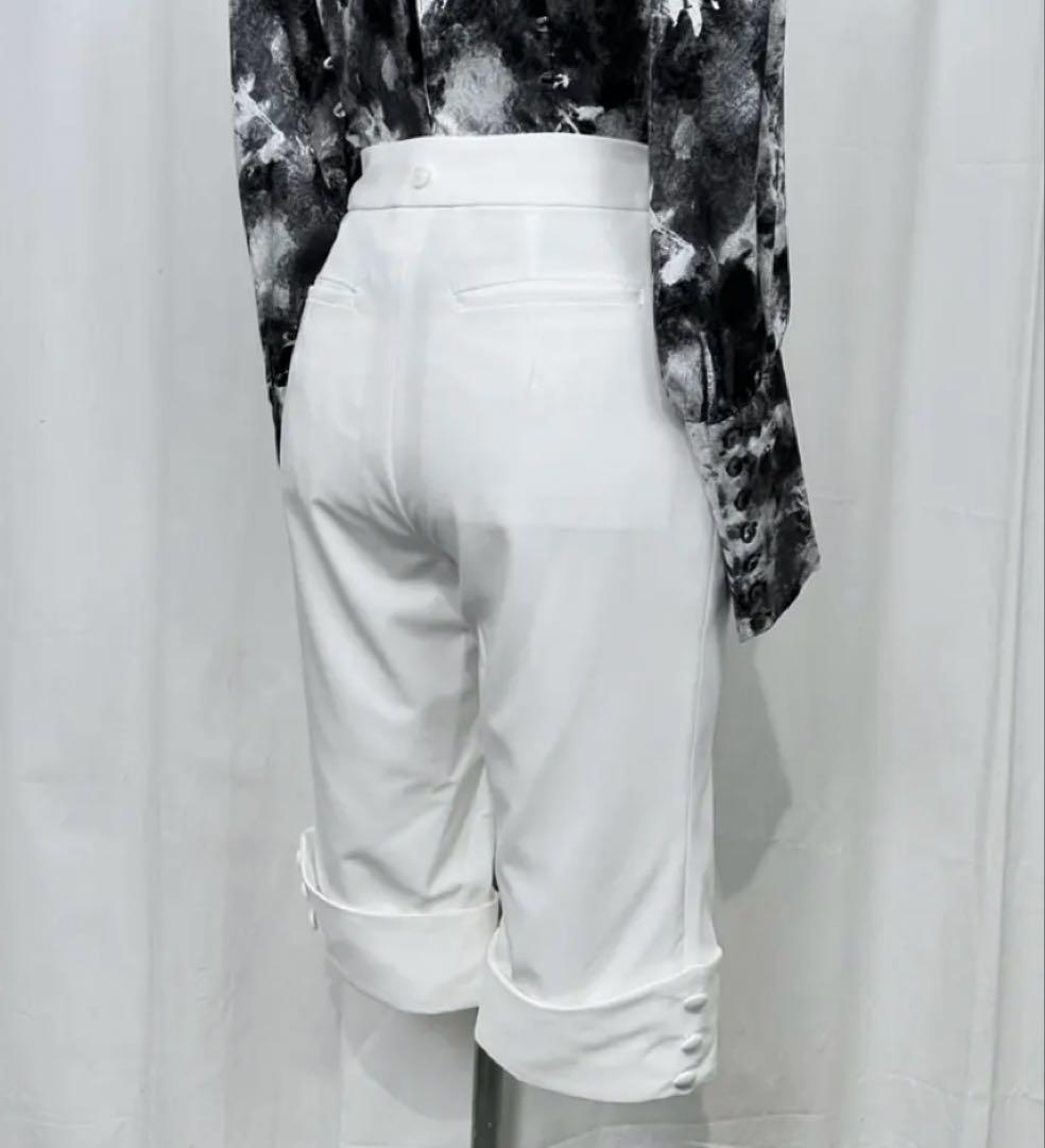 【1/4まで】ATELIERBOZ フィリベールパンツ ホワイト×ボルドー