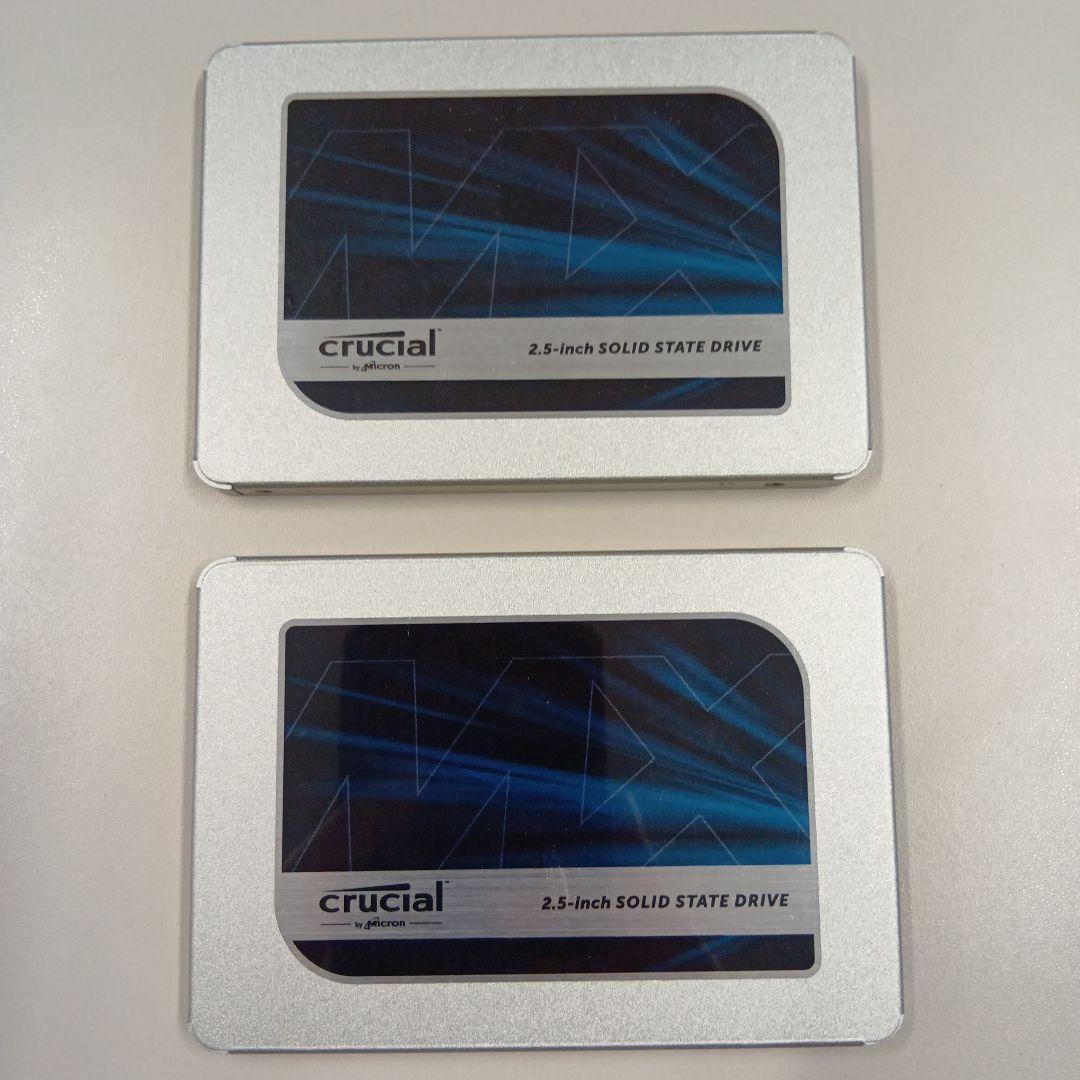 crucial SSD 2個セット 500GB 2.5インチ　1TB