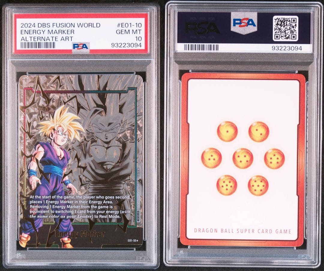 ドラゴンボールフュージョンワールド 孫悟飯 エナジーマーカー PSA10 英語