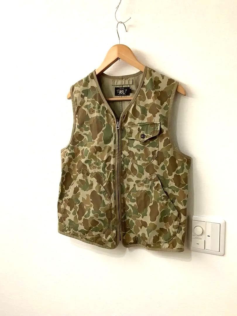 RRL ラルフローレン　カモフラージュベストMサイズ　美品