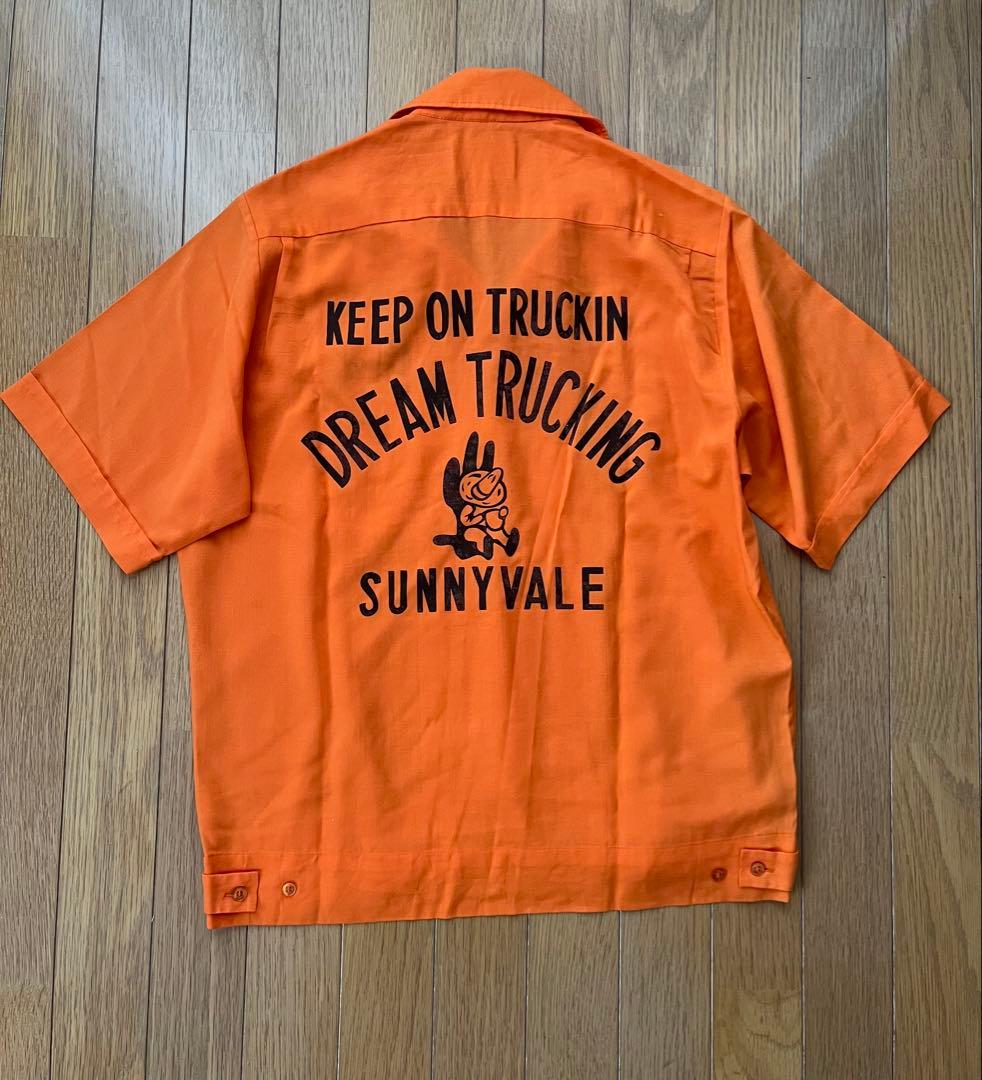 【希少・美品】60s70s King Louie ボーリングシャツ 両面プリント