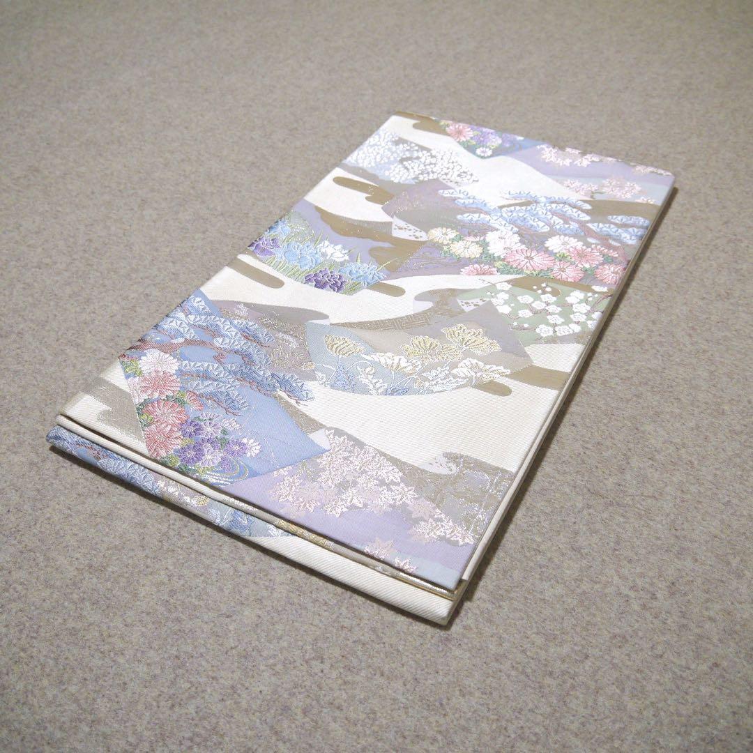 必見！早い者勝ち！！ 正絹 中古 西陣織 仕立て上がり袋帯☆165