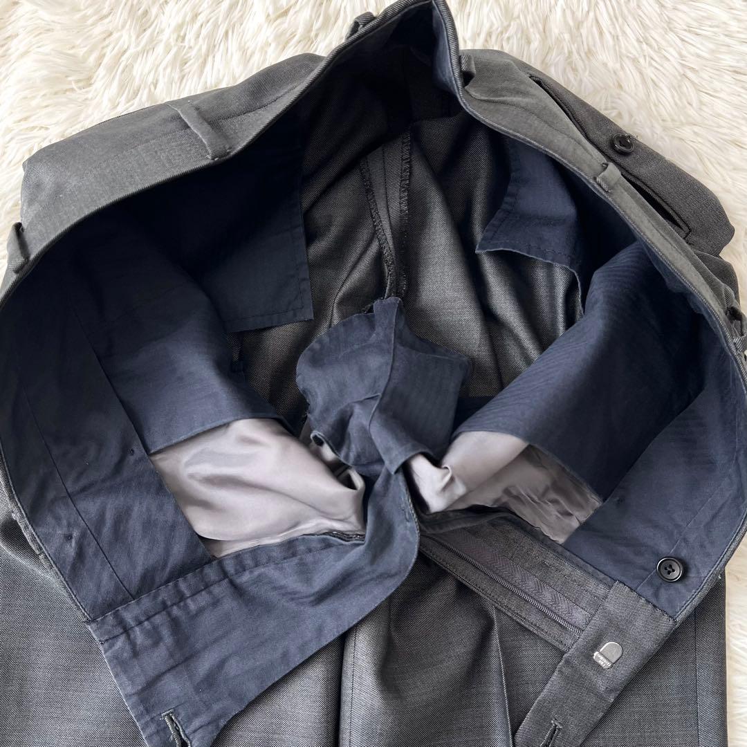 ESTNATION×PIACENZA 高級シルク混スーツ シルバー 50