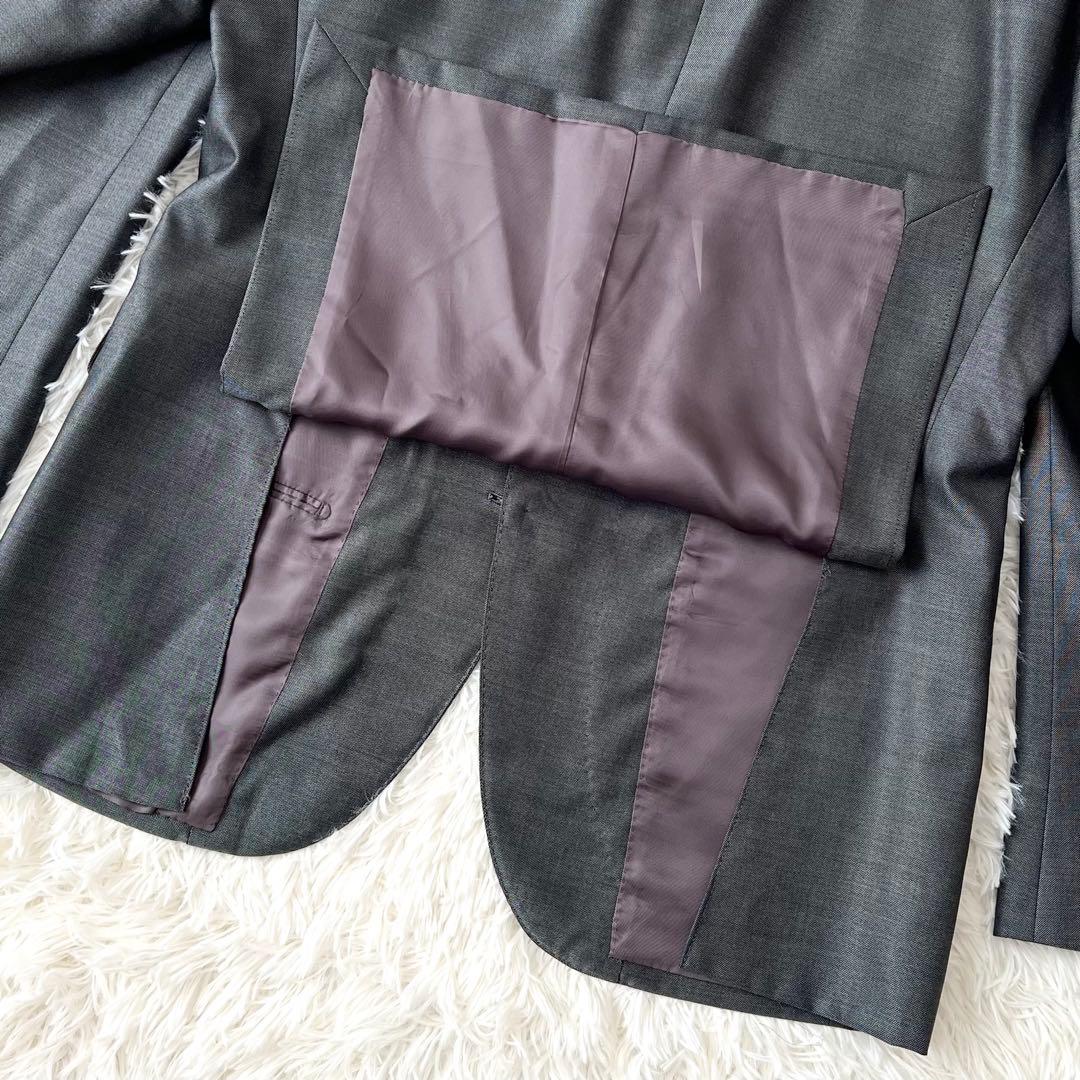 ESTNATION×PIACENZA 高級シルク混スーツ シルバー 50