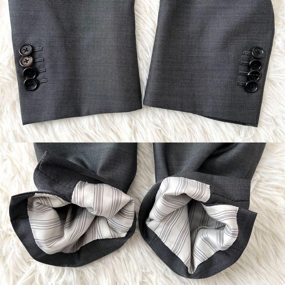 ESTNATION×PIACENZA 高級シルク混スーツ シルバー 50