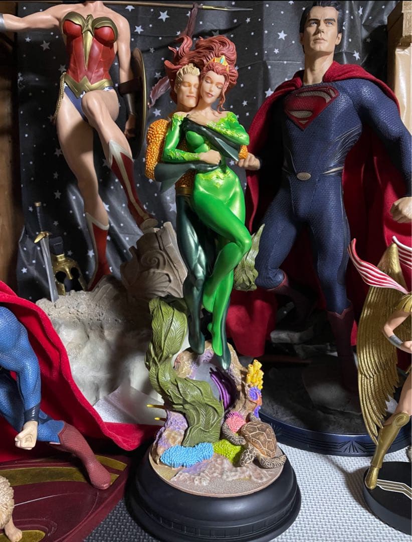 絶版DCアクアマン&メラ スタチュー DCコレクティブルズ