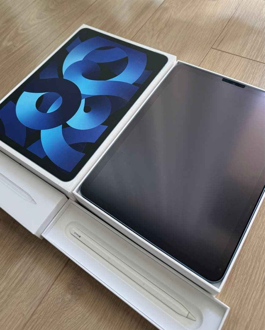 iPad Air 第五世代256GB ブルー Appleペンシル第二世代付き！
