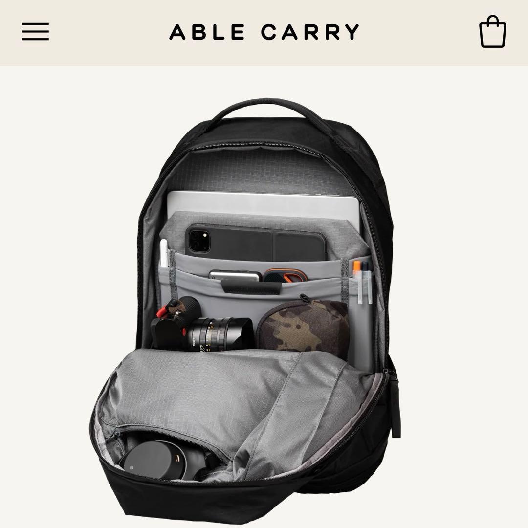 ご*り様 【最安】ABLE CARRY Daily Plus X-Pac Bla