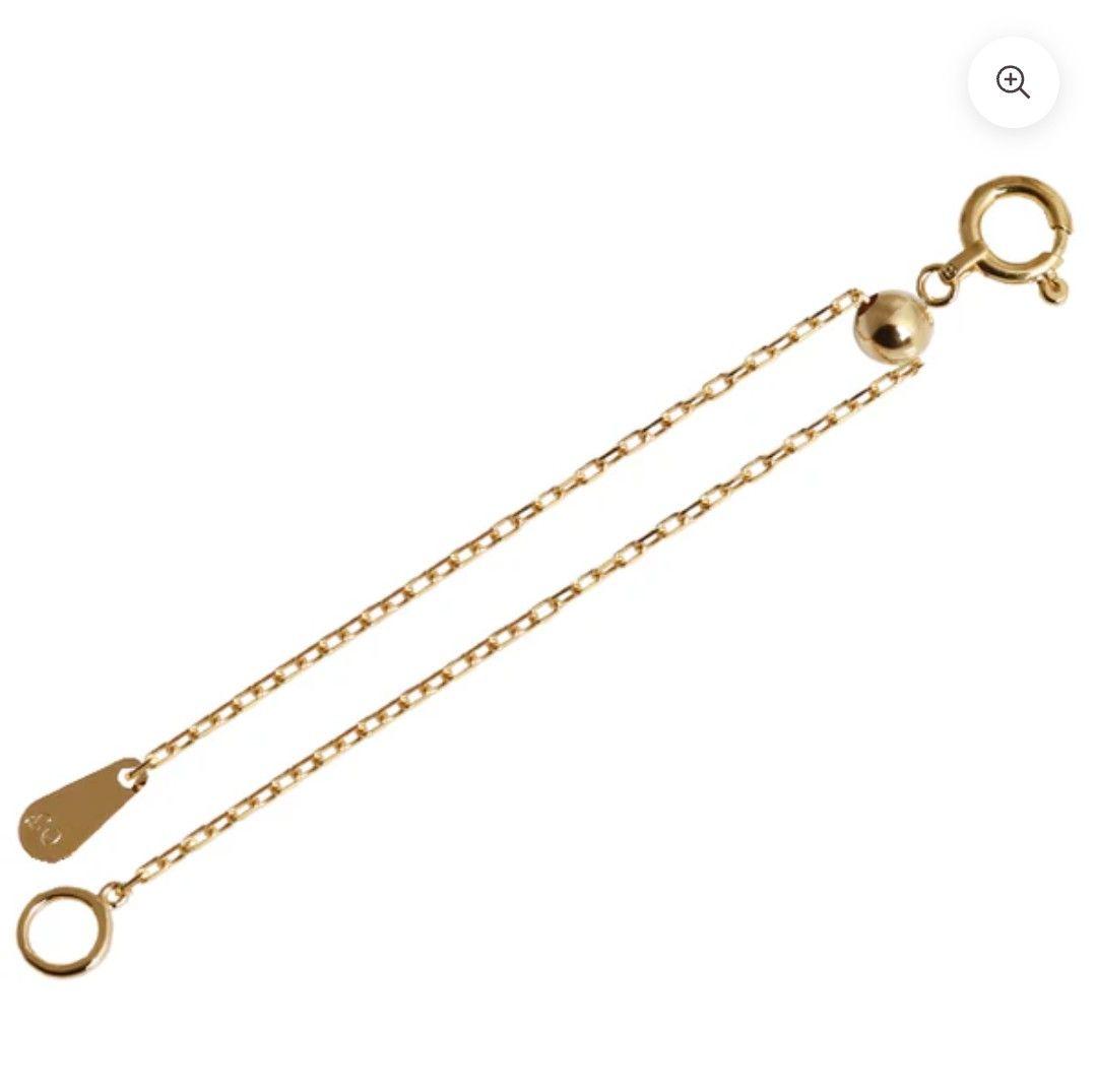 オレフィーチェ K18YG スライドアジャスターチェーン 10cm