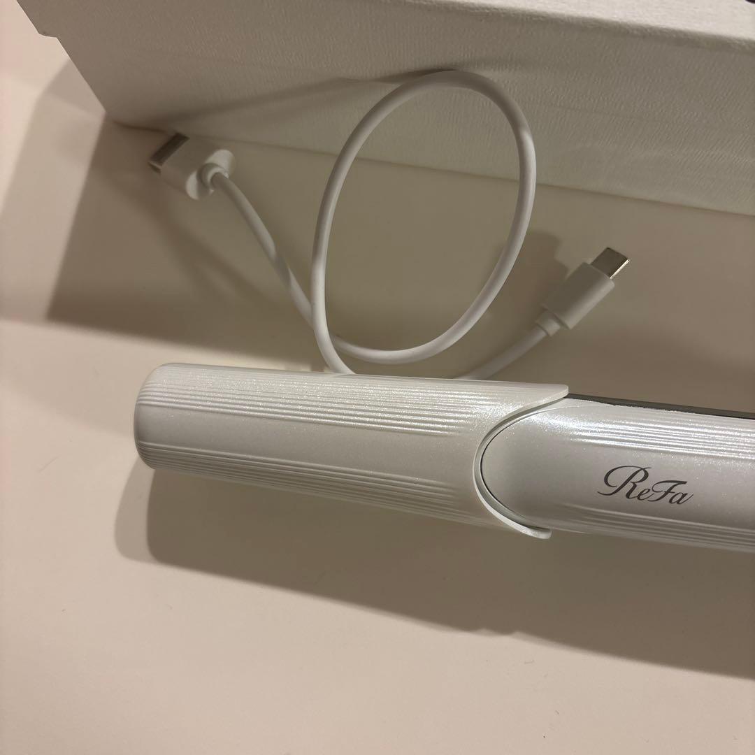 ReFa ヘアアイロン ホワイト 充電ケーブル付き