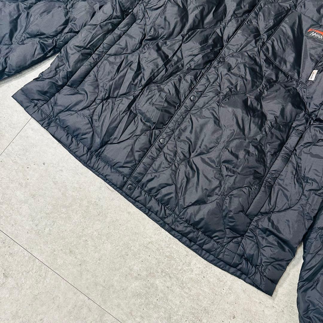 NANGA ナンガ 焚火キルトダウンカーディガン インナーダウンジャケット 黒