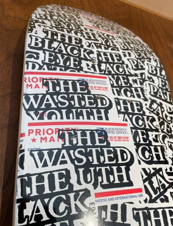 wasted youth black eye patch スケート デッキ