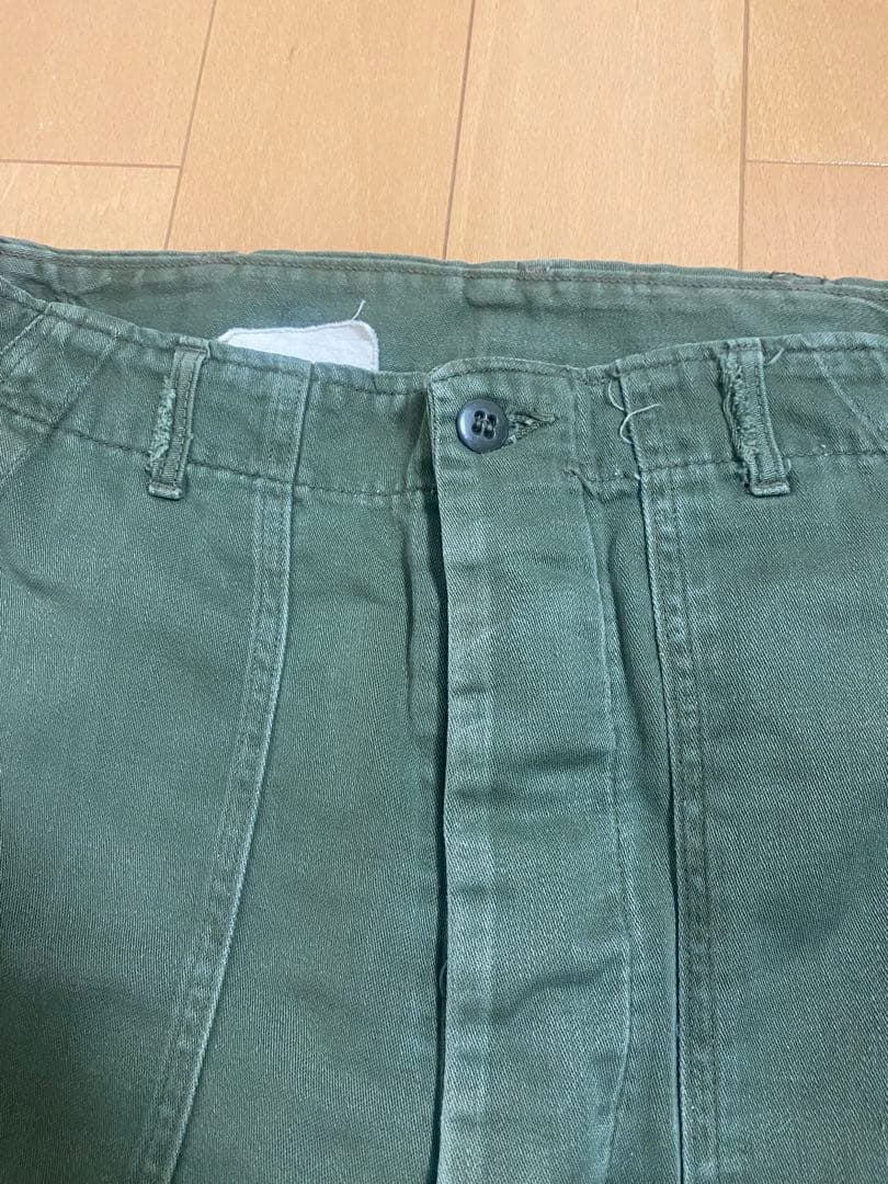 1960s アメリカ軍 コットンサテン ベイカーパンツ サイドアジャスター