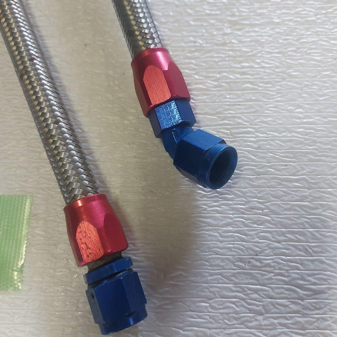 CBX400F /550F アールズオイルクーラーメッシュホース③