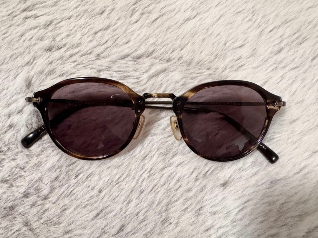 【美品】金子眼鏡✖️アーバンリサーチ　べっ甲　サングラス　カラーレンズ　ブラウン