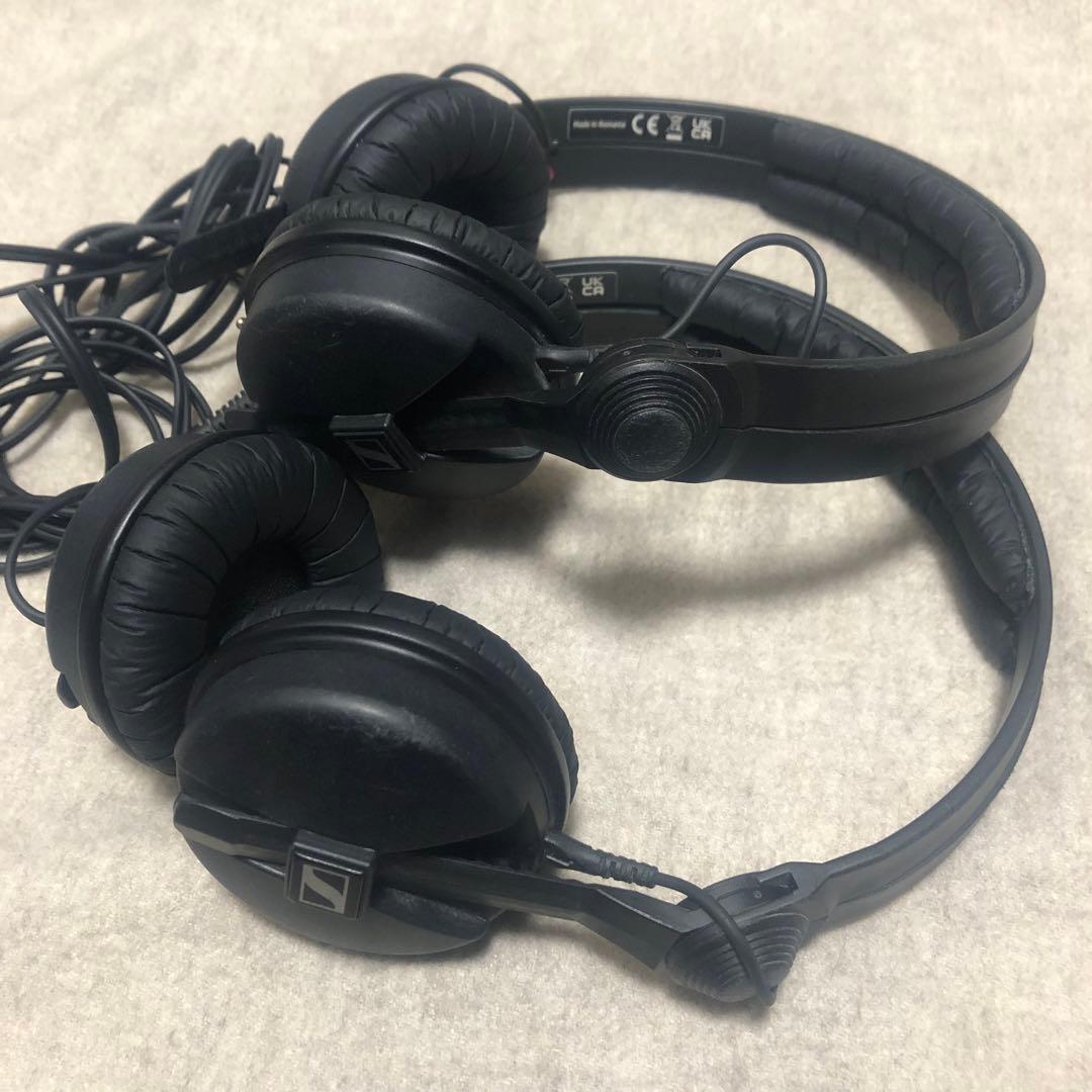 SENNHEISER HD25 ヘッドホン 黒 動作確認済 2点（ばら売り可）