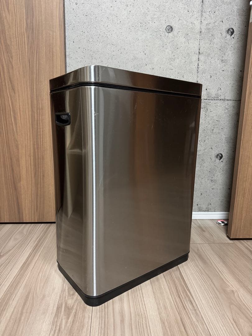 【ひよこ】EKD ステンレス ごみ箱 シルバー DF 45リットル