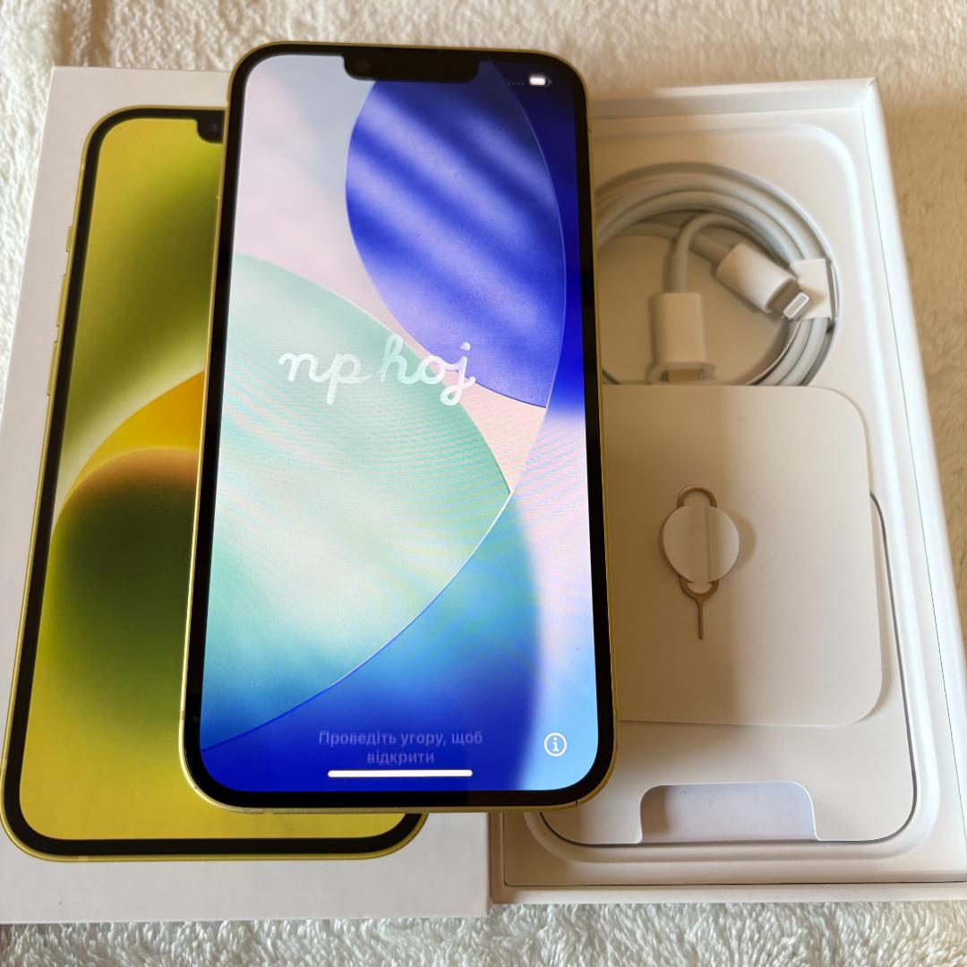 ◆Apple iPhone14 SIMフリー 128G イエロー オマケ有