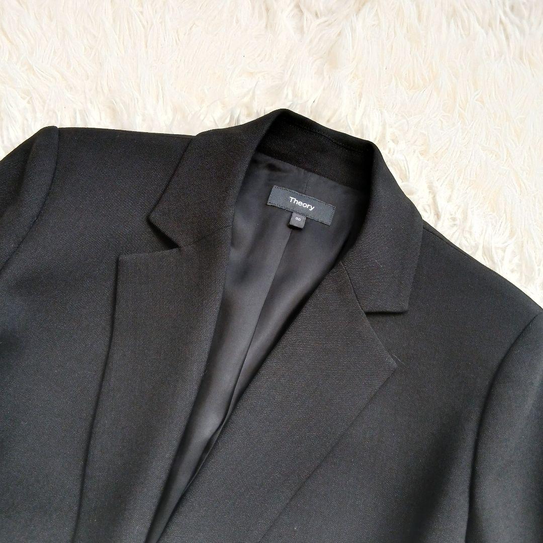 【未使用級】【Theory】22AW Saxony ベルト付きラップジャケット