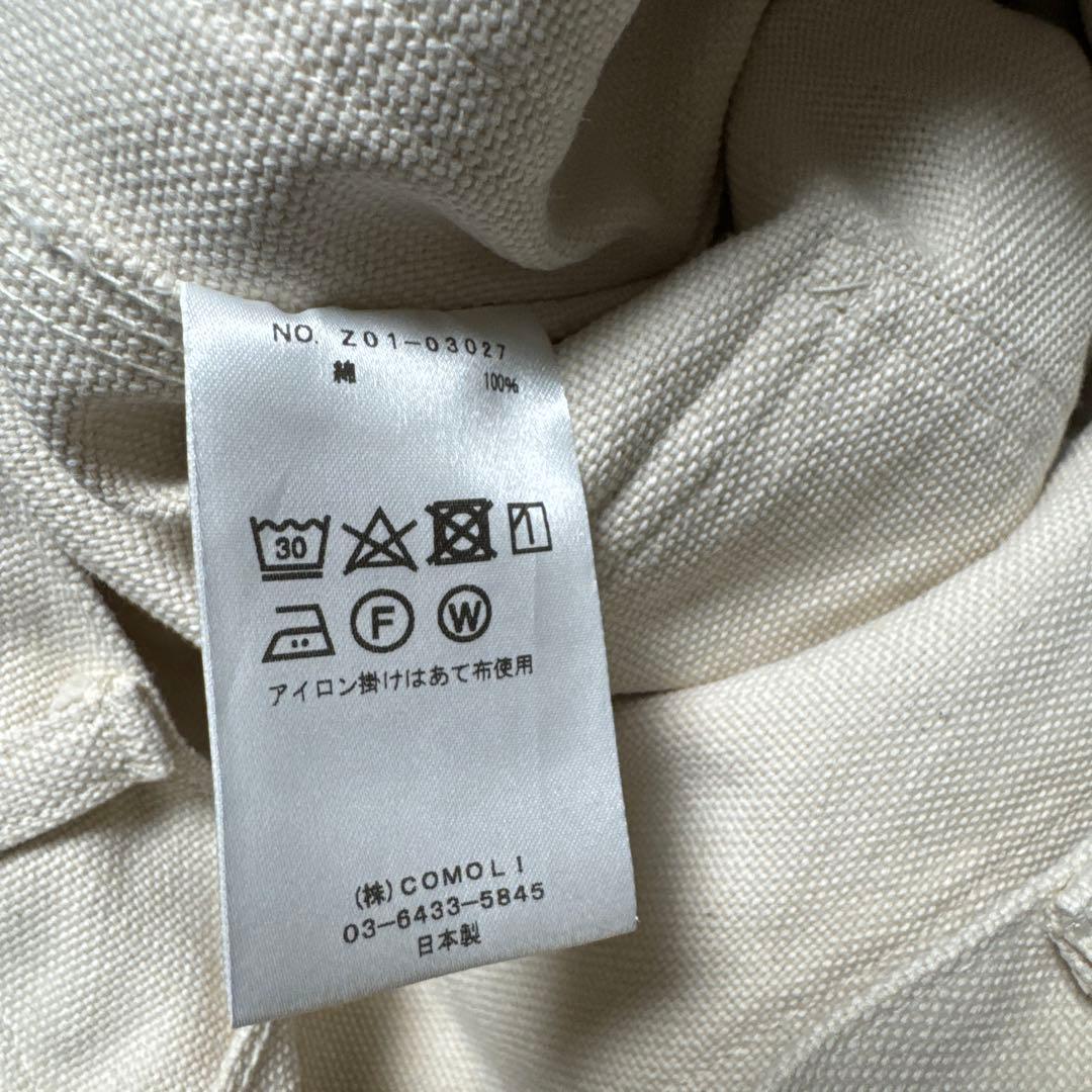 COMOLI コットンダックペインターパンツ ECRU サイズ2 24SS