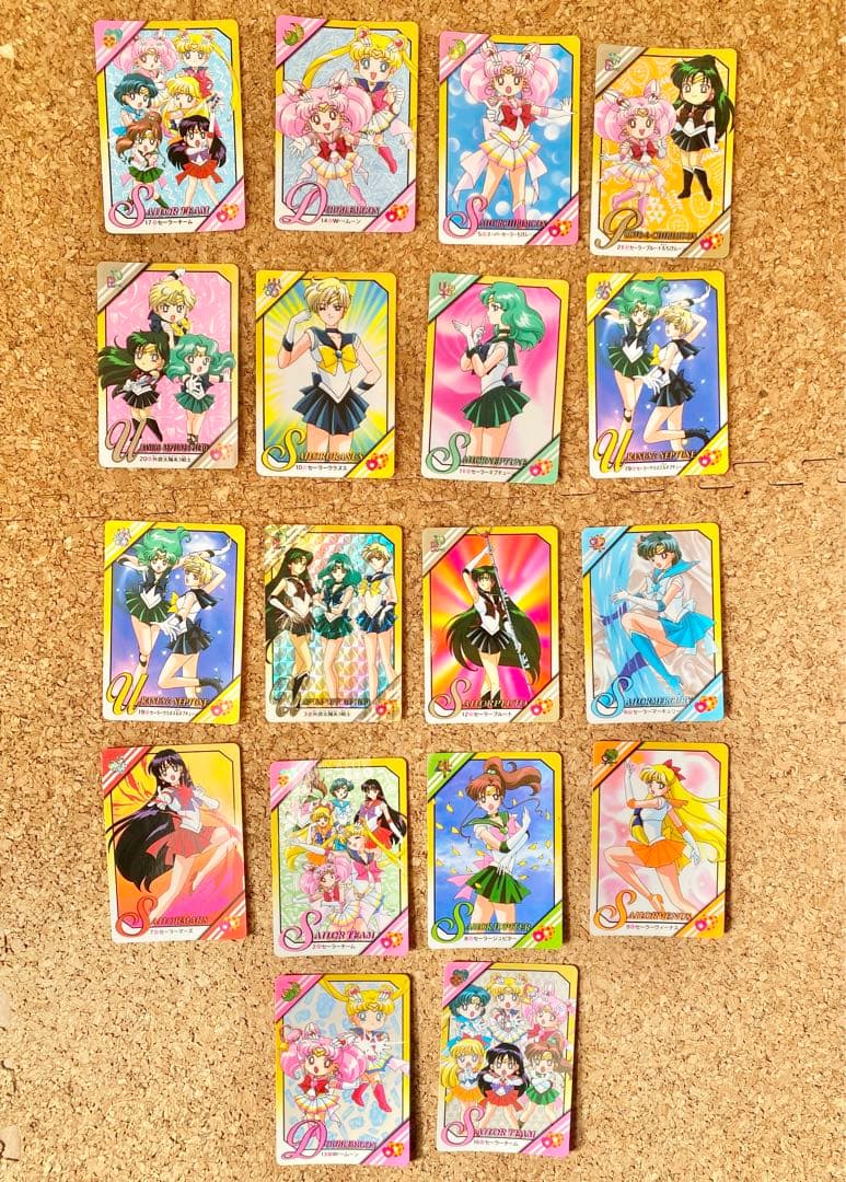 セーラームーン　カード　平成　カードダス　90s 1995年　バンダイ