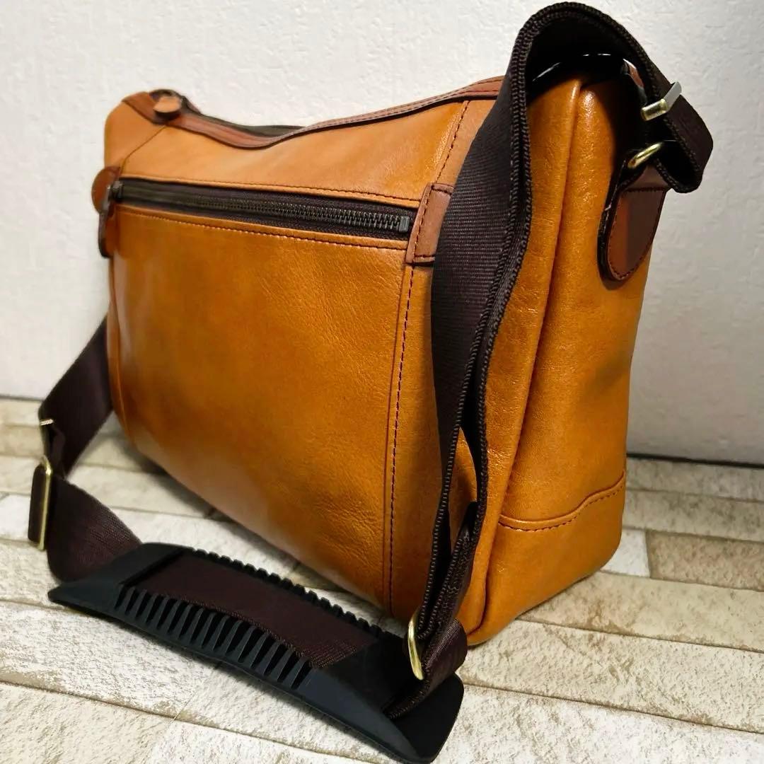 豊岡鞄　ショルダーバッグ メンズ 本革 斜めがけ SADDLE 16452