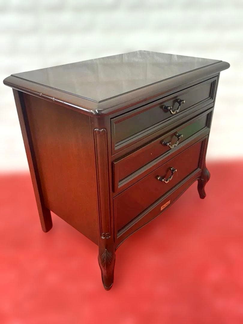 『Sri Tokai』 東海家具　3段　チェスト　猫脚　ロココ調　アンティーク