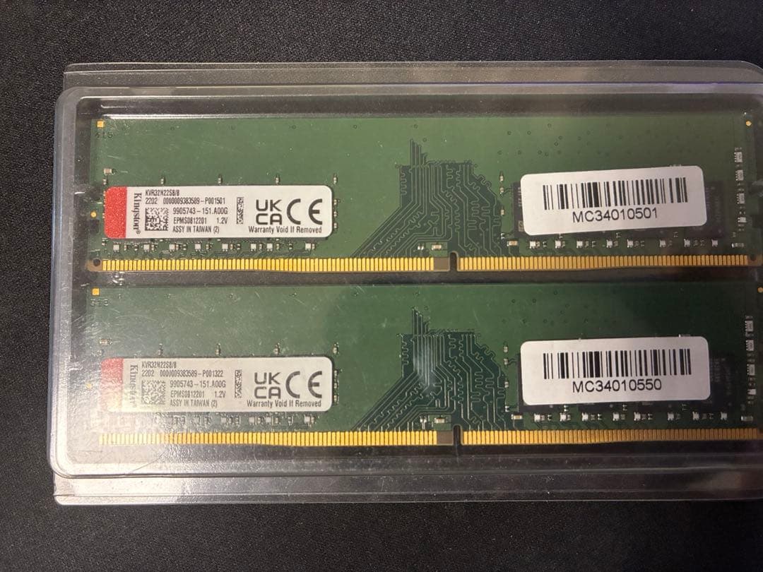 KINGSTON KVR32N22S8/8-D (8GB 2枚組)
