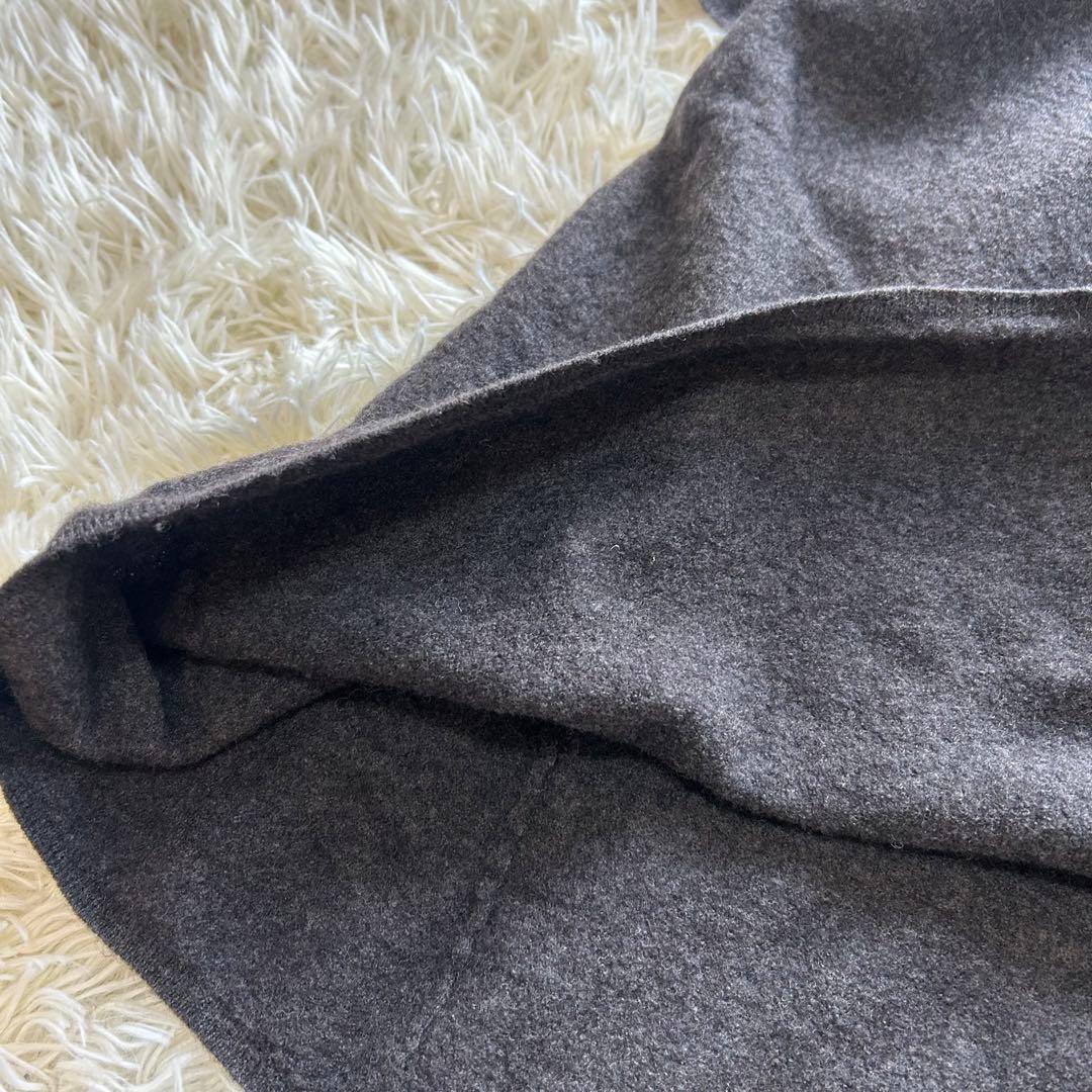 美品　45rpm45R フロートウール 縮絨 タートル ニットロングワンピース