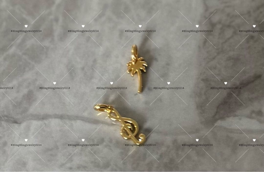 ヤシの木　チャーム　開閉式