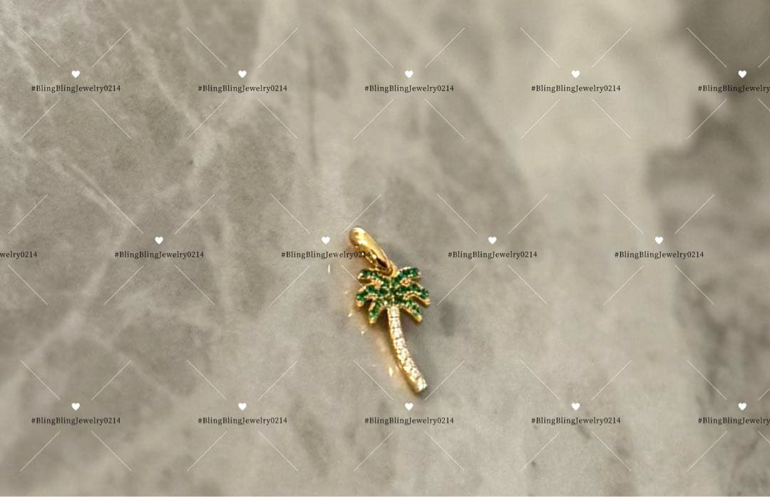 ヤシの木　チャーム　開閉式