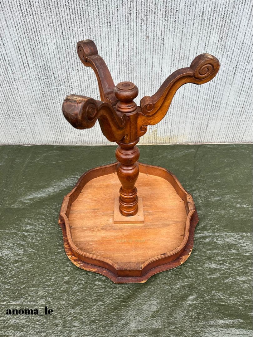 【サイドテーブル】イタリア　象嵌　エイジング　アンティークヴィンテージ◎