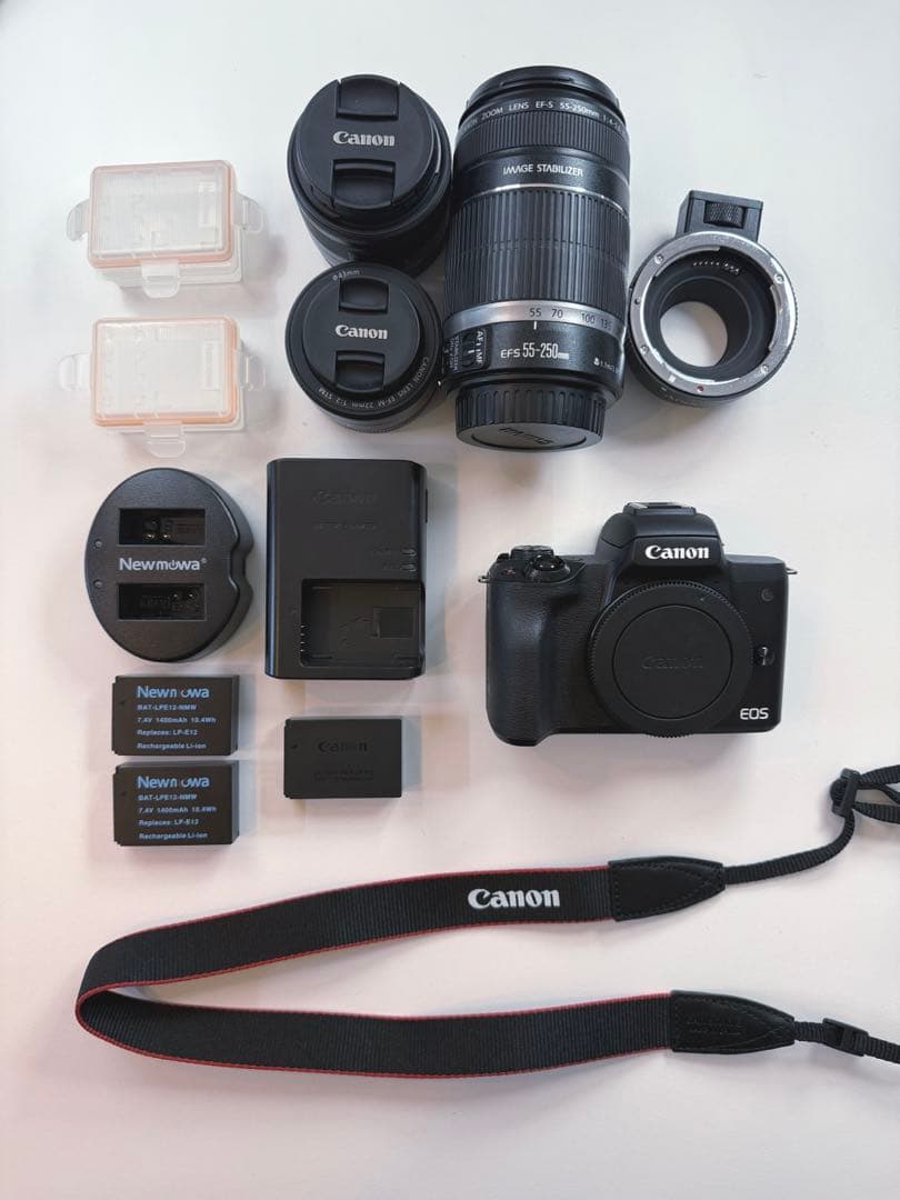 【極上美品】Canon EOS Kiss M レンズ×3個セット