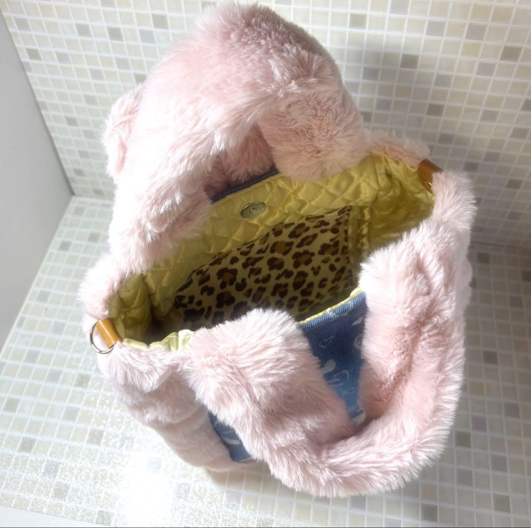 K*8様 コヤンイサムチョン★ふわふわトートバッグ　ピンクうさぎちゃん着ぐるみ