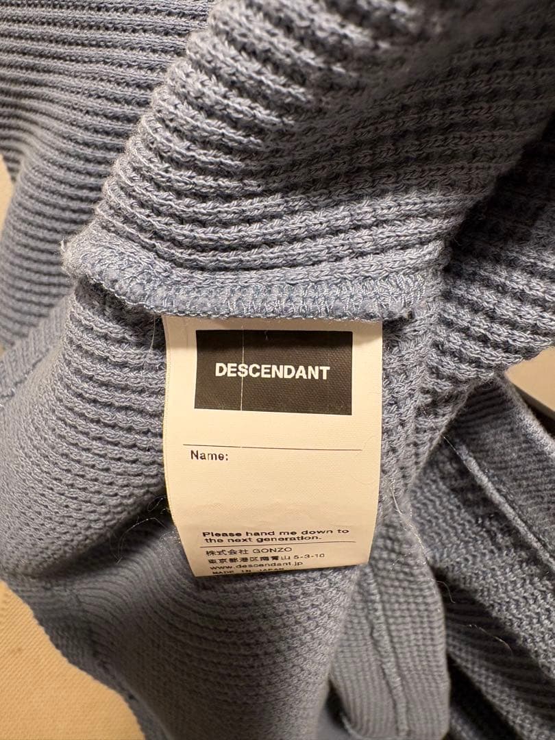 【1回着用】DESCENDANT GAUFRE WAFFLE LS