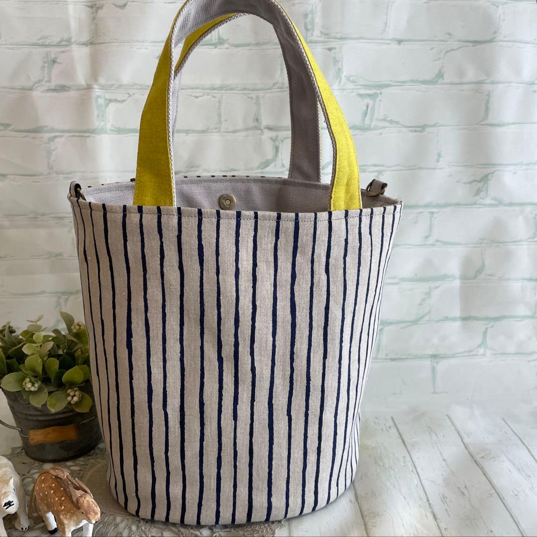 ハンドメイド　バケツトートバッグ　ミナペルホネン　swing　386