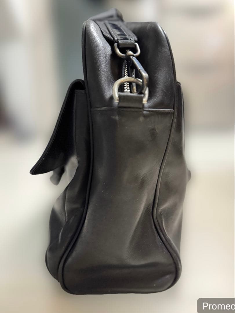 COACH コーチ 本革 レザービジネスバッグ ボストン 黒