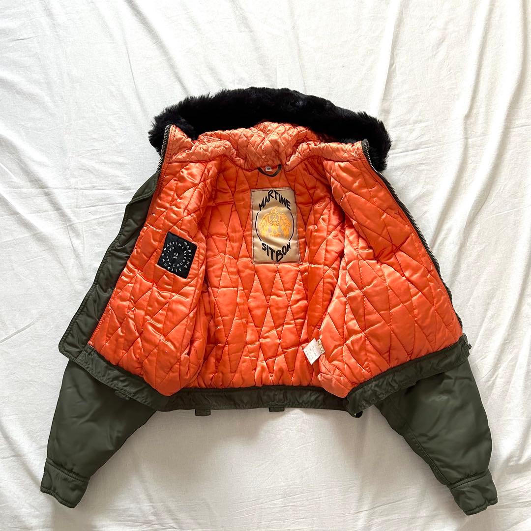ミリタリーブルゾンファーMartine Sitbon 00s n2b ショート丈