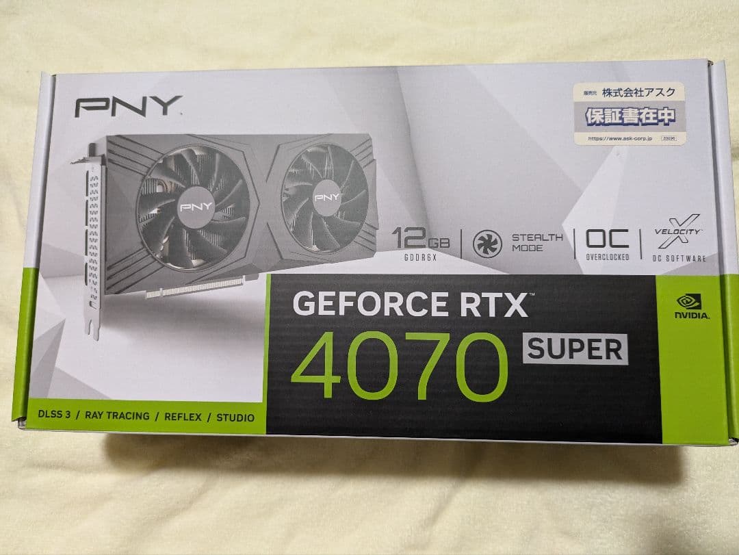 グラフィックボード・グラボ・ビデオカード PNY GeForce RTX 4070 Super 12GB