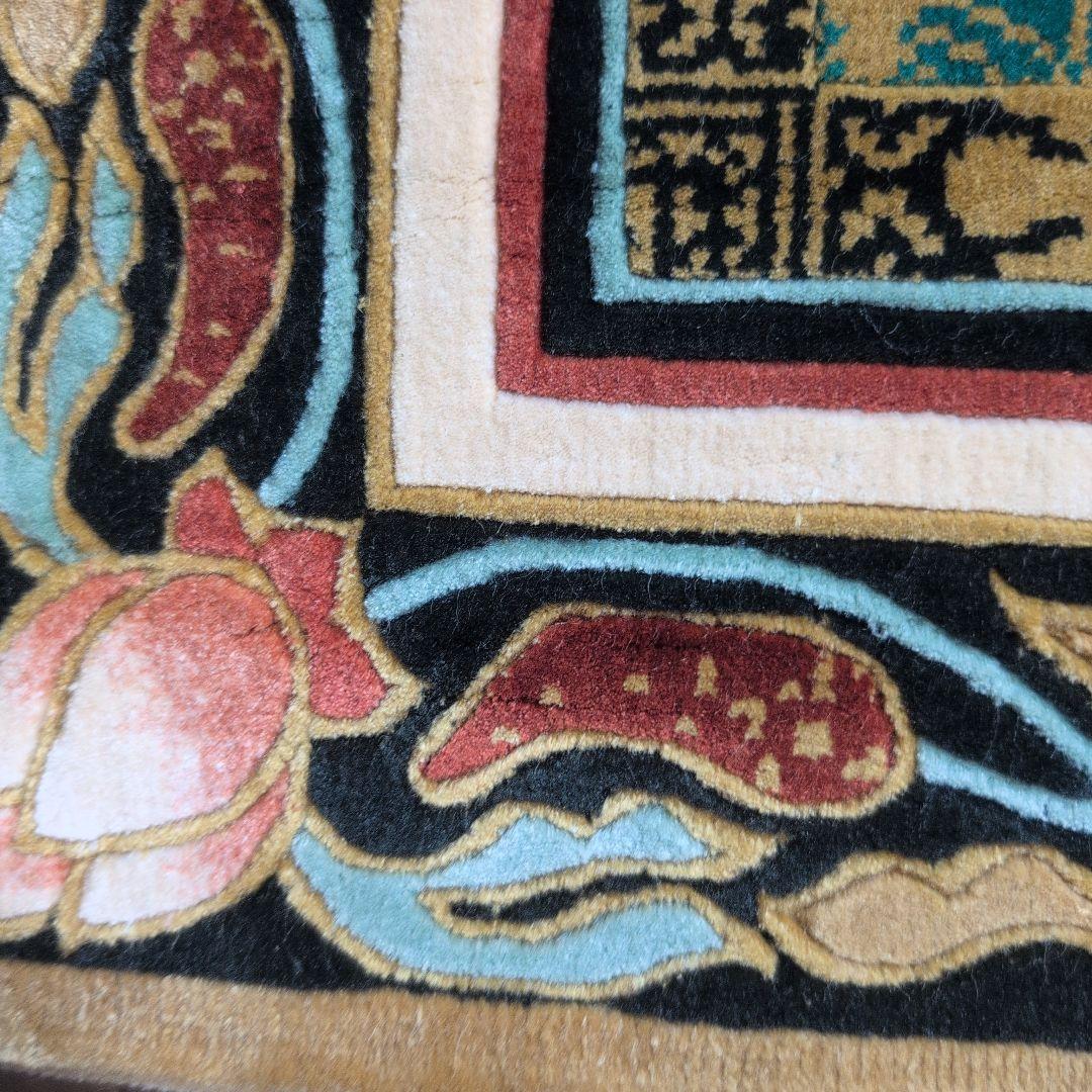 仏宝座 （十三仏）高級敷物　絨毯　ラグ 絹100% シルク 希少