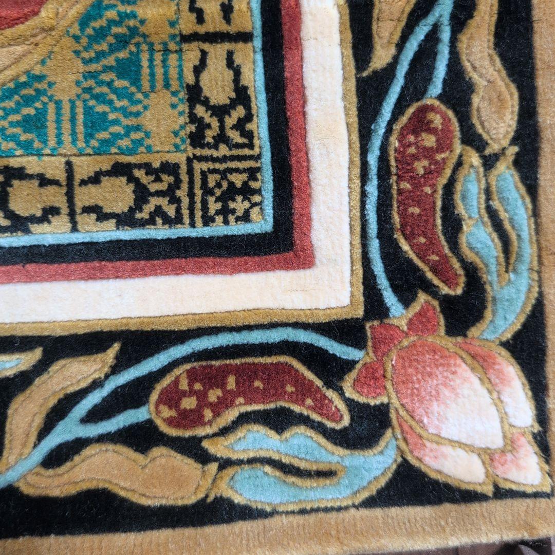 仏宝座 （十三仏）高級敷物　絨毯　ラグ 絹100% シルク 希少