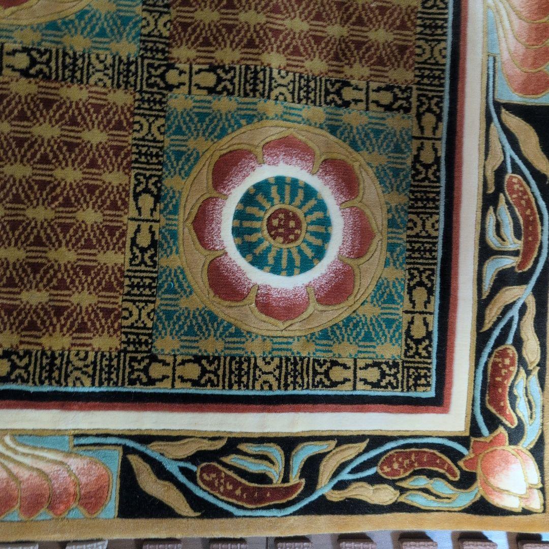 仏宝座 （十三仏）高級敷物　絨毯　ラグ 絹100% シルク 希少