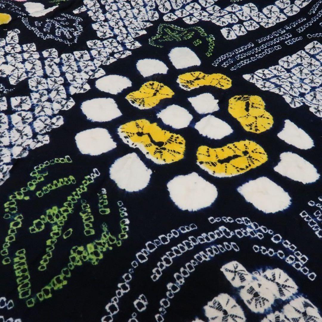 REON✺美品 有松鳴海絞り 手縫い仕立て 綿 高級浴衣 着物 A-430