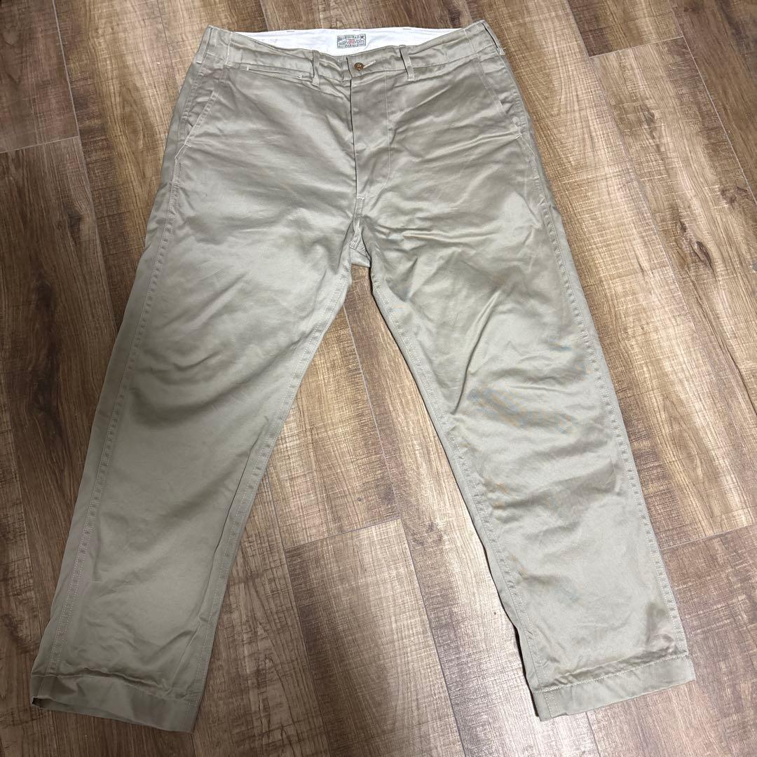 Buzz Rickson's ベージュ チノパン　ウエストポイント