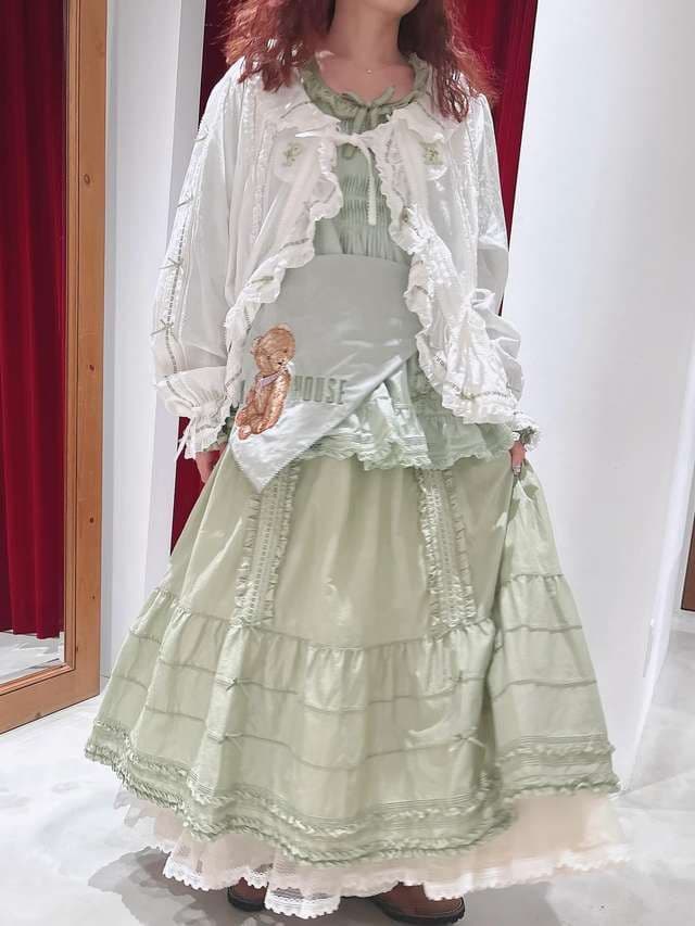 神*】様 タブリエ付きワンピース☆ピンクハウス☆マスカット